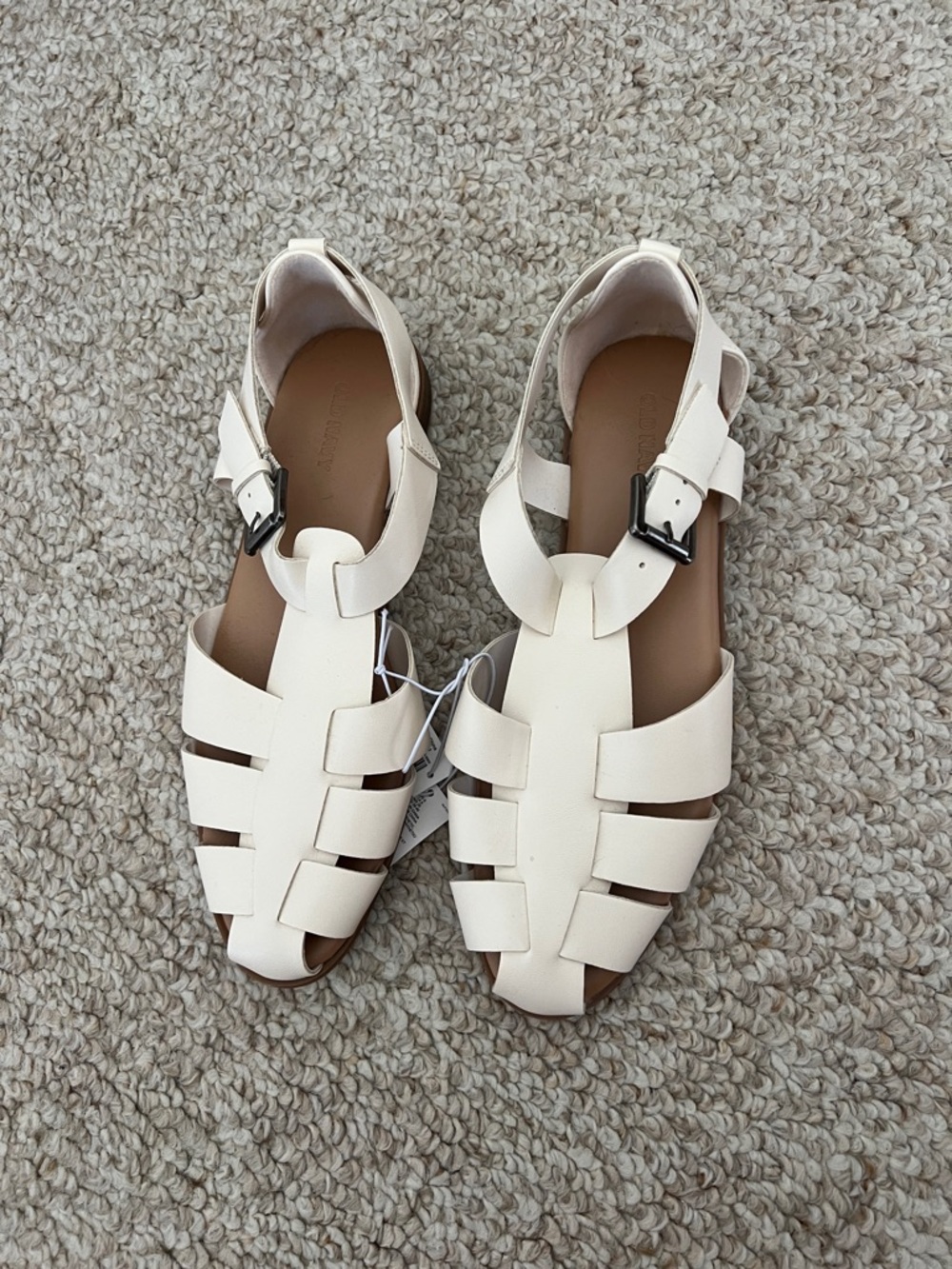 Women’s Cream Fisherman Sandals by Old Navy NWT